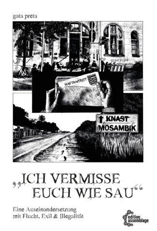 Cover von "Ich vermisse euch wie Sau", eine schwarz-weiße Fotocollage